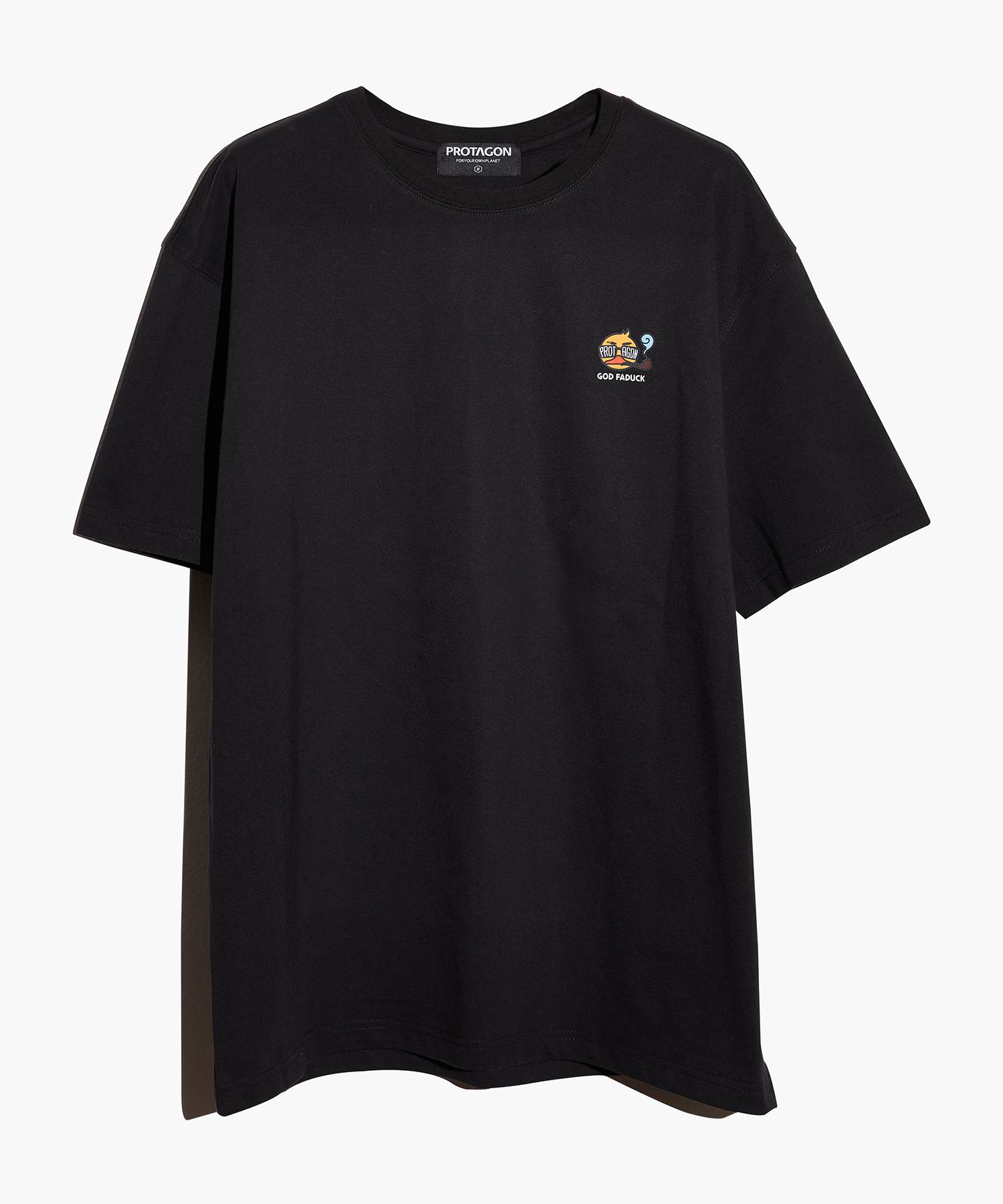 Protagon God Faduck Short-Sleeved Tee (Black) M