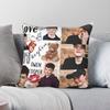 Owen Cooper Jugend Quadratisches Kissenbezug Polyester Leinen Samt Bedruckt Reißverschluss Dekorative Kissenhülle Bettkissenbezug 18"