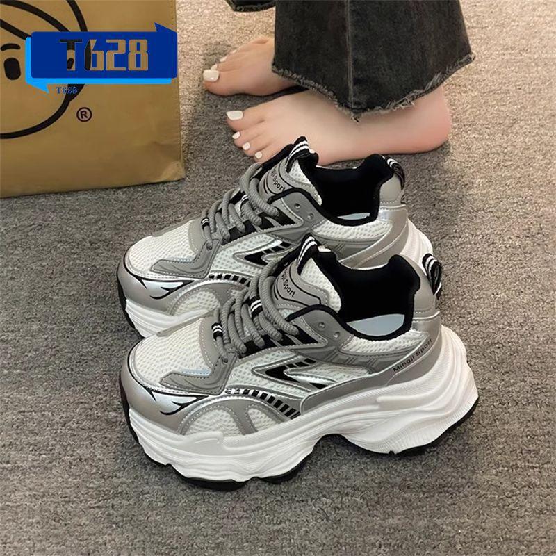 High Value Versatile Dad Shoes Women Ins Tide 2025 Early Autumn New Internet Celebrity Height Increase Lightweight Sports Dad Shoes Women