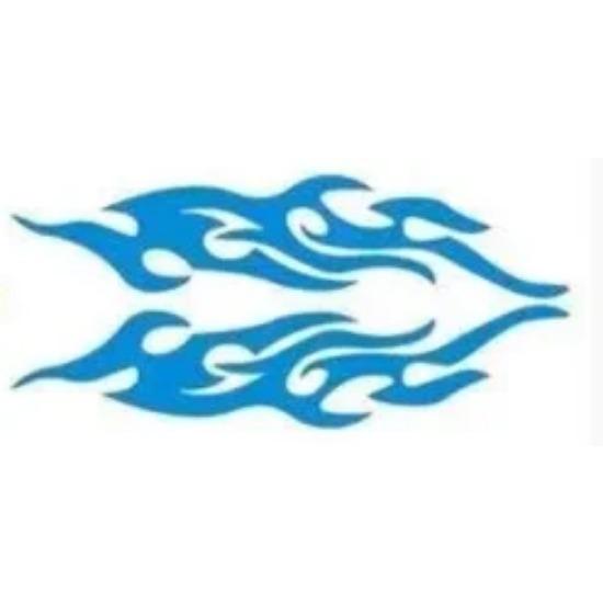 2Pcs Car Stickers Modified Flame Decals Scratches Motorcycle Bumper Hood Rearview Mirror Head Cover Sticker Car Styling Decor