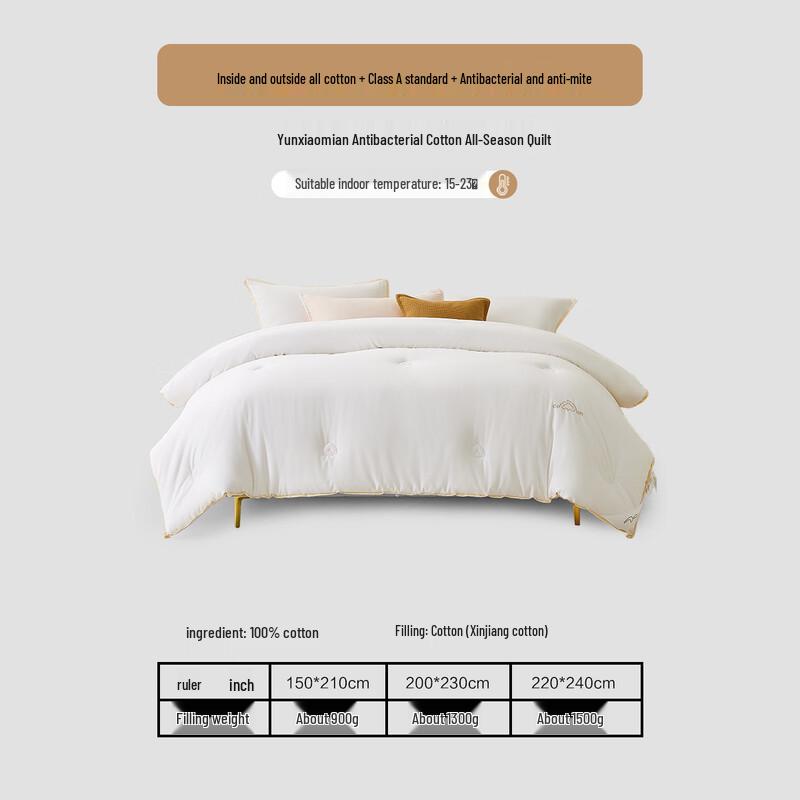 

Mercury Home Textiles Xinjiang Cotton Quilt 200cm x 230cm