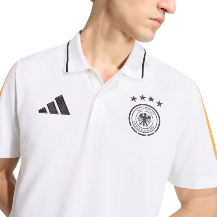 Adidas Logo Striped Polo Shirt Men tops JZ9351