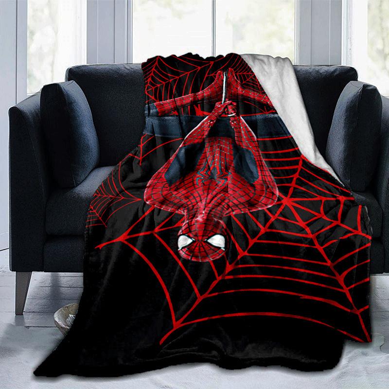 1pc Spider-Man Printing Blanket - Soft, All-Season Throw for Living Room, Bedroom,Personalized Gift with Adorable Cartoon Design