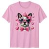 French Bulldog Puppy Wearing Pink Unisexs TShirt Frenchie Dog Lover Pets