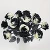 Black White Halloween Artificial Rose Flowers Gothic Simulation Flowers  Bridal Wedding Bouquet