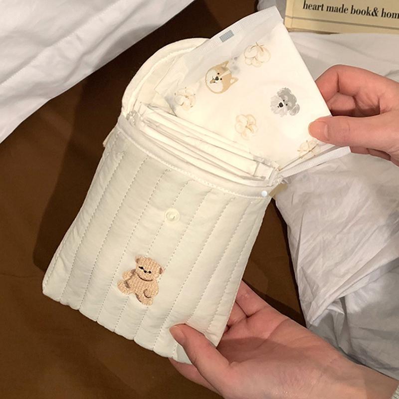 Roztomilá taštička na hygienické vložky, menstruační vložky, přenosná mini studentská taštička na tampony, měsíční taštička, úložná taštička