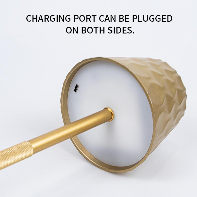 2025 New LED Table Lamp Wireless Wine Bottle Lamp 2-in-1 3 Colors Stepless Dimming Lamp Rechargeable Creative Ambient Light