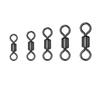 High Tensile Black Pit Embossed Alloy Figure Eight Ring Connector for High-Speed Fishing Accessories