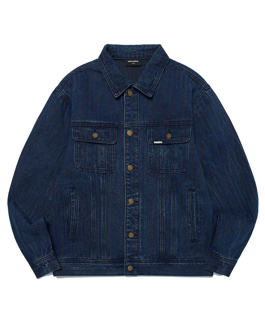 Wkndrs Stripe Trucker Jk (Denim)
