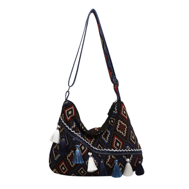 Style Ladies Shoulder Bag With Fringes And Chain For Casual Day Use