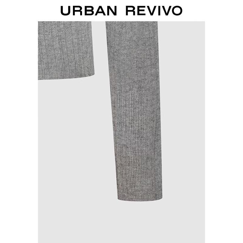 UR 2026 Spring Women's Asymmetric Shoulder 3D Bow Knit Sweater