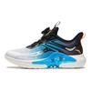 Anta Kids Synthetic Leather Fabric Shock Absorbing Wear Resistant Low Top Running Shoes Kids Sneakers White Blue Black A312425509-1