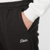 Puma Logo Embroidered Drawstring Cuffed Casual Pants Men bottoms Black 630948-01