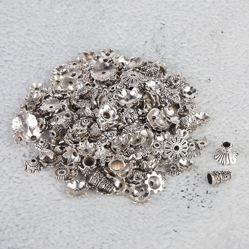 Vintage Bead End Cap Bransoletka Koraliki Wisiorek DIY Biżuteria Ustalenia Making Akcesoria