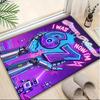 1PC Custom Name Futuristic Birthday Celebration Theme Floor Mat Ideal for Living Room, Game Rooms, Office, Bedroom,Floor Mat Playful Design