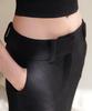 Eonmyuteu Semi Low Waisted Maxi Wool Skirt (Black)