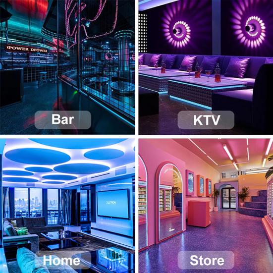 Strip Light LED Atmosfære Levende Forbedre RGB farger Fleksibel båndadapter Strip Light for TV