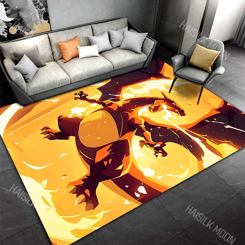 17Styles Monsters C-Charizard Carpet for Living Room Bedroom Kid's Room Game Room Home Decor Area Rug Non-slip Mat Potdemiel
