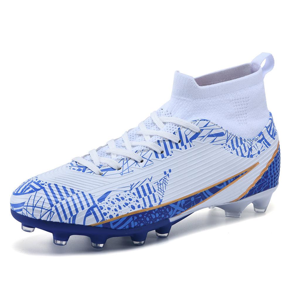 2024 Football Boots Long Spikes High Ankle Soccer Shoes FG Outdoor Grass Cleats Soccer Boots Training Sport Football Shoes