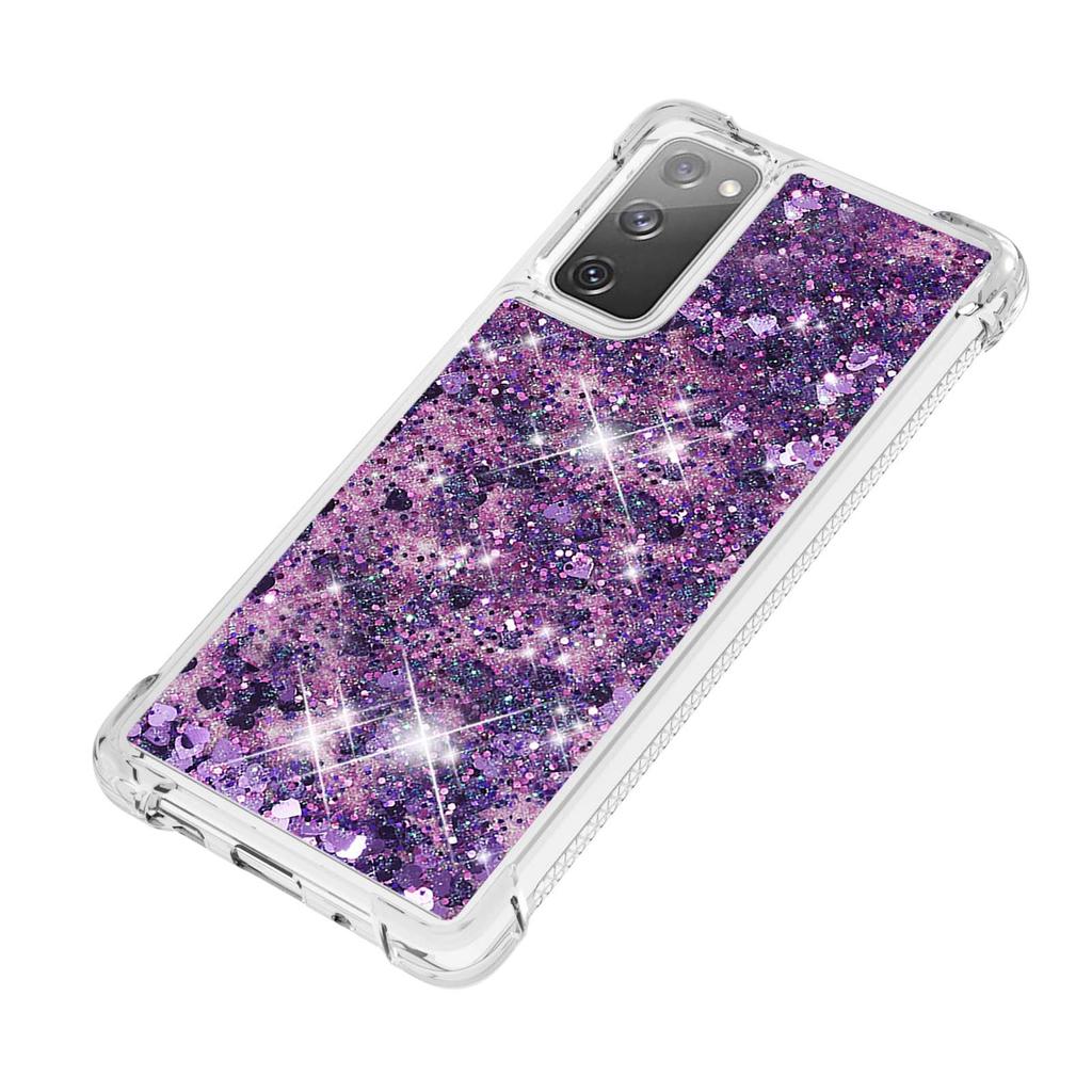 For Samsung Galaxy S20 FE 4G/FE 5G/S20 Lite/S20 FE 2022 TPU Case Glitter Quicksand Shockproof Phone Back Cover