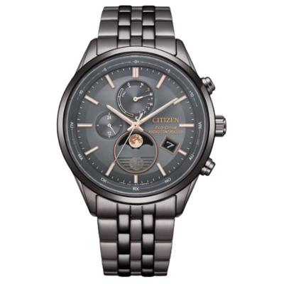 Orologio Unisex Eco Drive Alimentato a Luce Movimento al Quarzo Cinturino in Acciaio Inossidabile 42mm Quadrante Grigio BY1037-51H