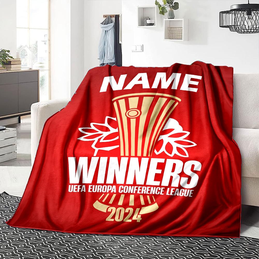 Custom Name Olympiacos FC Crest blanket for Couch & Bed, Plush Cozy Fuzzy Blanket Super Soft & Warm Blankets for Fall and Winter. 0908256