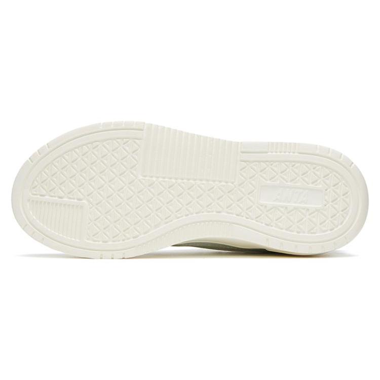 New Anta Rubber Bullet Anti Slip And Wear Resistant Lightweight Low Top Skateboard Shoes Women's White Blue 922328033-4
