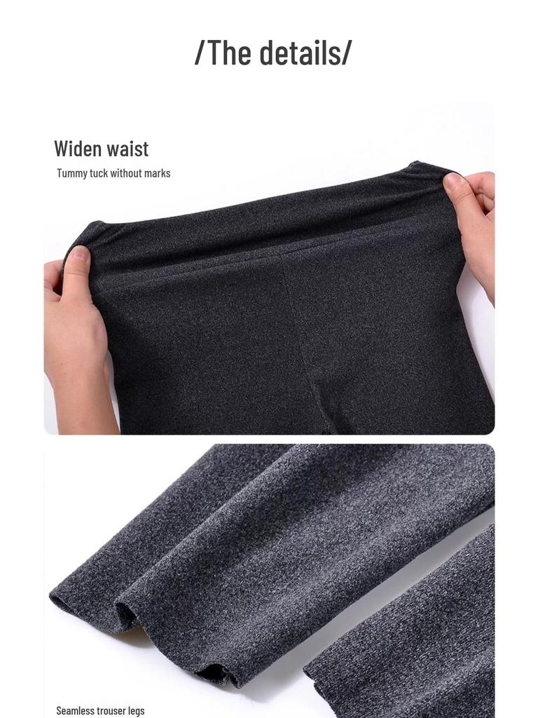 Seamless Women's Fleece Warm Cotton Yoga Pants, Base Layer, Plus & Petite Sizes, for Autumn/Winter.