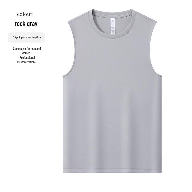 

Men s Quick-Dry Ice Silk Running Tank Top - Breathable Loose Fit for Summer Fitness and Outdoor Sports Extra Large
