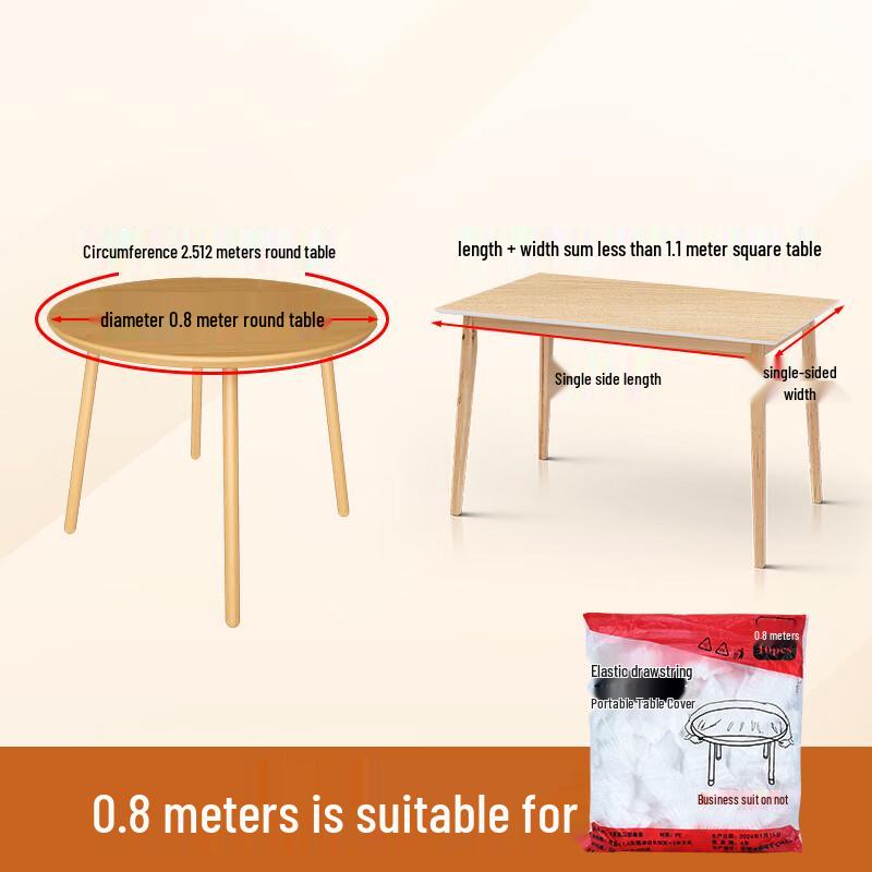 Xihe Thickened Disposable Elastic Hem Tablecloth