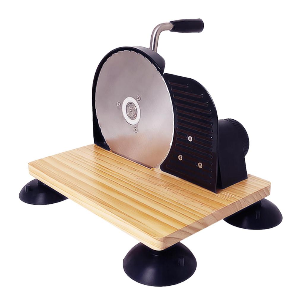 Bread Slicer As A with Hand Crank Divider Wooden Base And Cutting Machine for