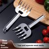 Edelstahl Hackkrallen Ergonomische Fleischgabel Isolierte Küchenwerkzeuge Hacken Sie Geflügel und Rindfleisch für den Grill einfach