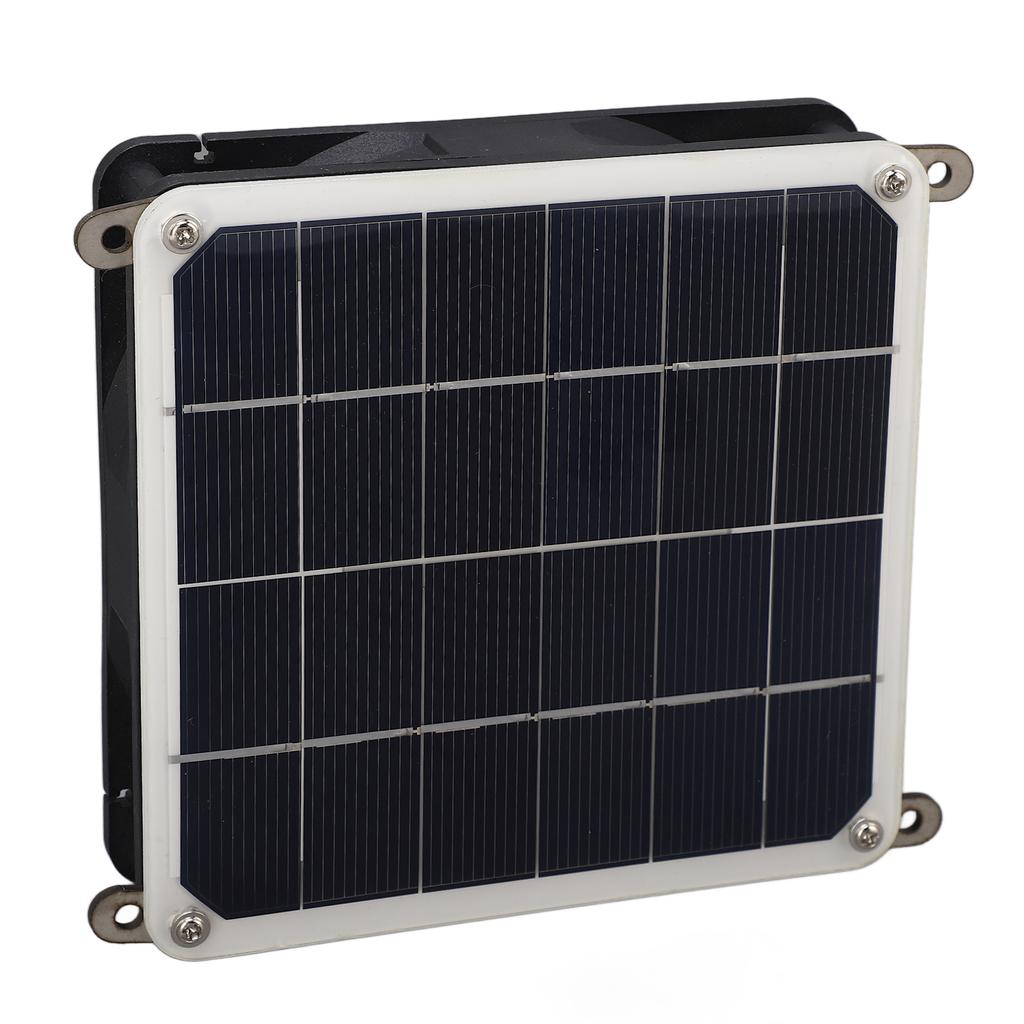 Solar Panel Powered Fan Kit 20W Monocrystalline Solar Panel Exhaust Fan Kit for Outdoor Travel Greenhouse