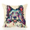 Pet Cute Dog Pillow Case Throw Pillow Cover Sofa Cushion Cover Home Office Decor