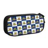 Cute NC A&T HBCU Fraternity Aggies Pencil Cases for Girls Boys Checkered Plaid  Large Capacity Pen Bag Box School Supplies