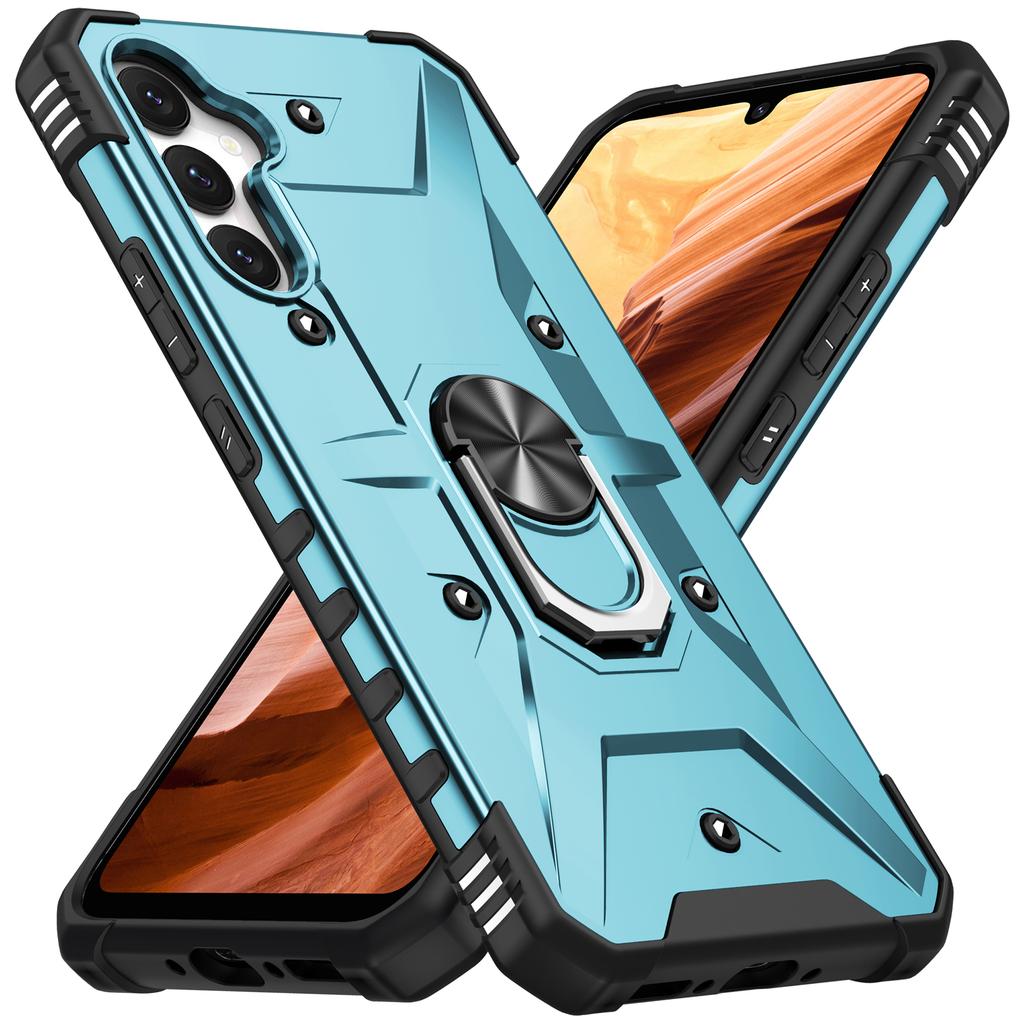 For Samsung Galaxy A15 4G/5G Case Rotation Ring Kickstand PC+ TPU Phone Cover
