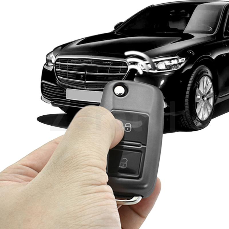 2/3 Button Car Key Case Cover For Volkswagen Vw  Bora Beetle Caddy T5 Passat Up Eos Tiguan For Skoda A5 Seat Leon Alte Bag Shell