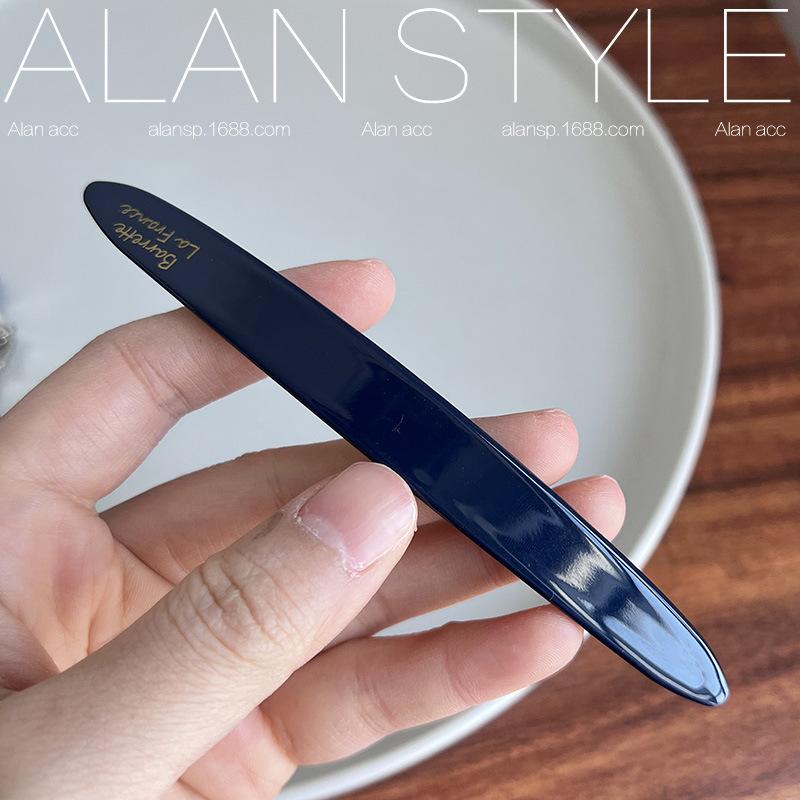 11.5cm Long Hair Clip French Barrettes  Accessories Pony Hair for Women and Girls Rolled up Acetate Headwear