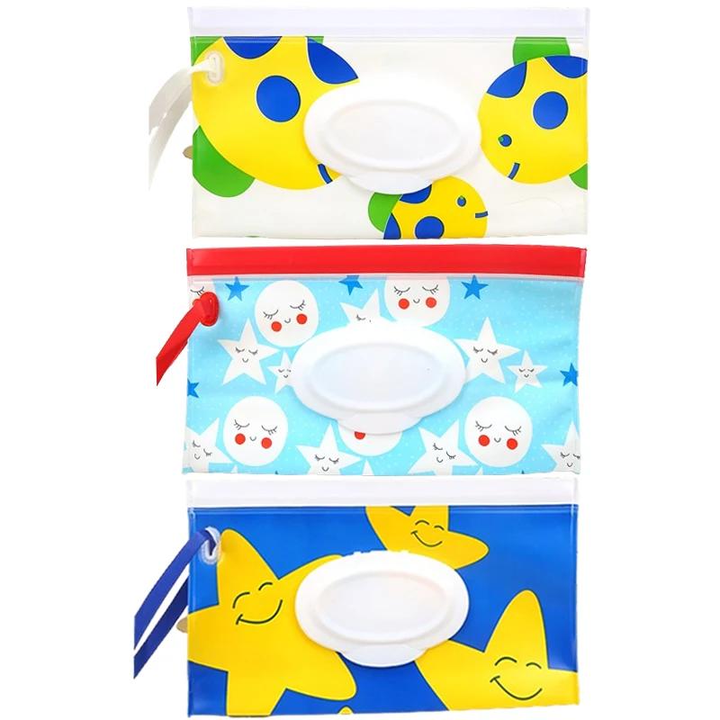 3pcs Baby Wipe Storage Bag Tissue Holder Wet Wipes Oganizer Facial Tissue Pouch for Travel Mask Bags Tissue Bag Oganizer