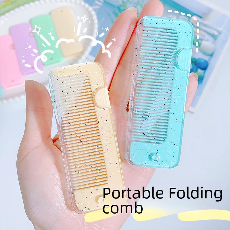 Creative Cute Portable Folding Comb for Children - Mini Home Hairdressing Comb