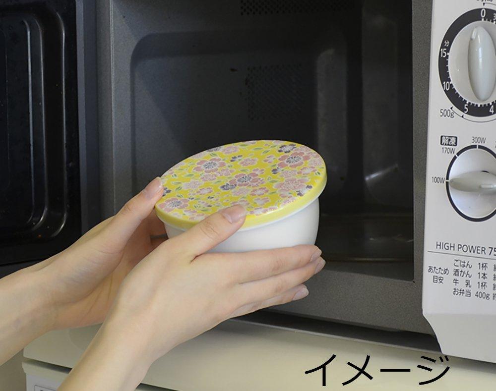 Toyo Ceramics Arita Ware Ceramic Rice Container, for Rice Storage, Microwave Safe, Flat Lid, Yoshino Cherry Blossom Design, Y017-1