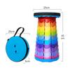 Camping Portable Telescopic  Stool Foldable Retractable Extendable Height Adjustable Wild Picnic Fishing Chair For Outdoor Travel