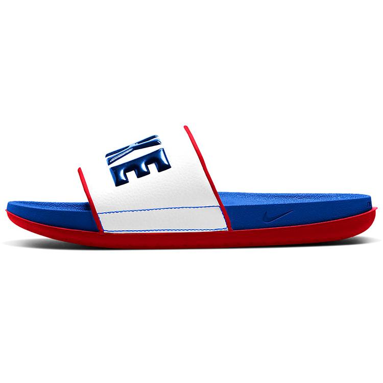 Nike Offcourt White/Blue/Red Slipper