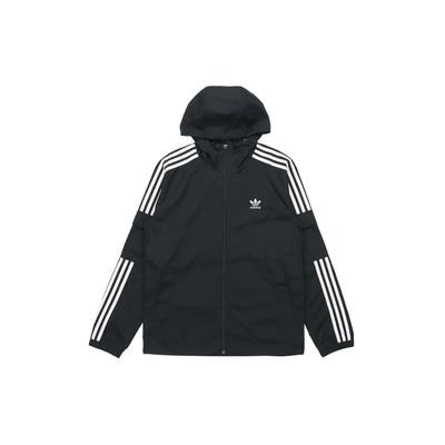 Originals Trefoil 3-Stripes Relaxed Hooded Jacket, Autumn Edition Men Outerwear Black GN3475