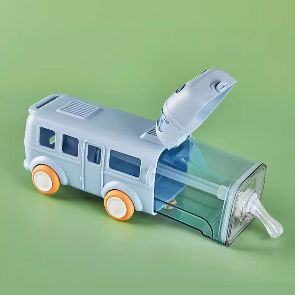 500ml Baby Bus Wasserflasche Abnehmbare Kinder-Wasserflasche Tragbar Autoform Trinkhalm-Wasserbecher Jungen