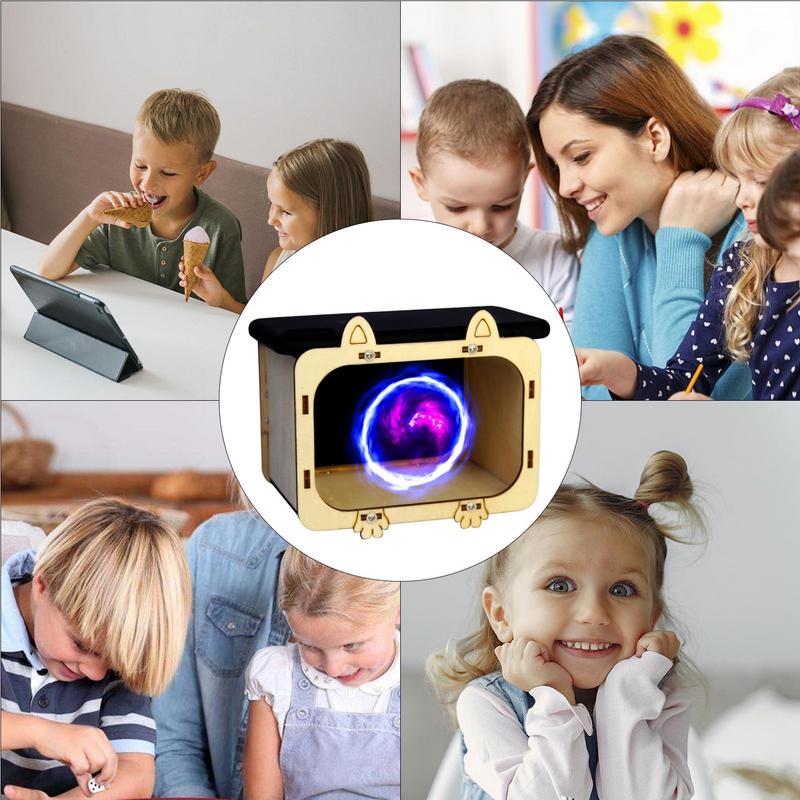 Phone Hologram Projector Wooden Mini DIY Cardboard Home Cinema Theater Mobile Smartphone Hologram Display Stands Projector Multi