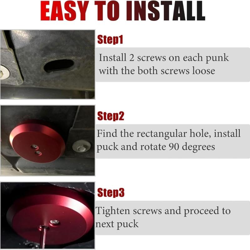 4pcs Car Jack Pad Adapter Aluminum Floor Jack Pad Auto Repair Tools Accessories Replacement For Chevy Corvette C5 C6 C7 C8