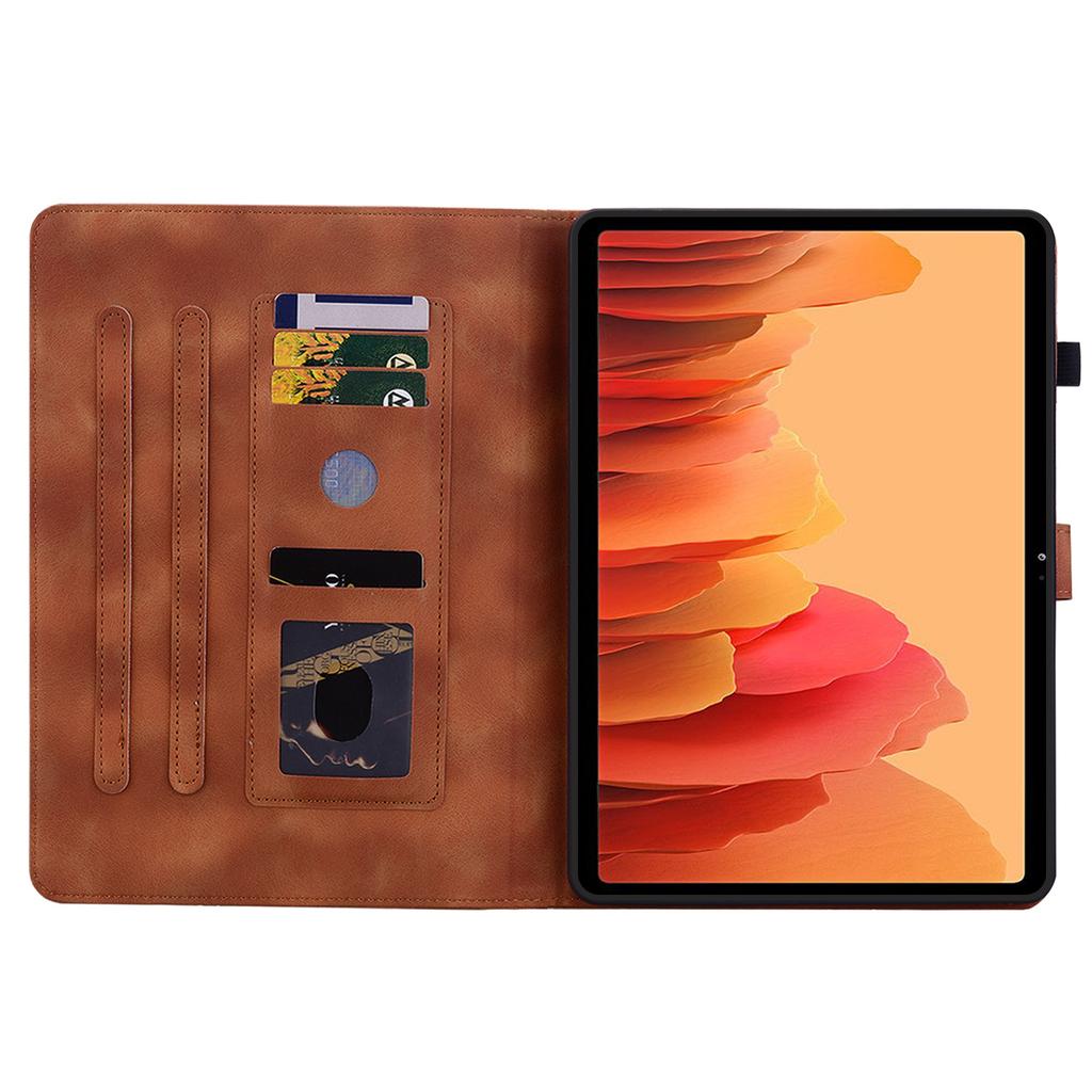 Pro Samsung Galaxy Tab A7 10.4 (2020) (SM-T500 (Pouze Wi-Fi); SM-T505 (LTE)).Pouzdro na tablet z PU kůže s nádherným květinovým embosovaným designem