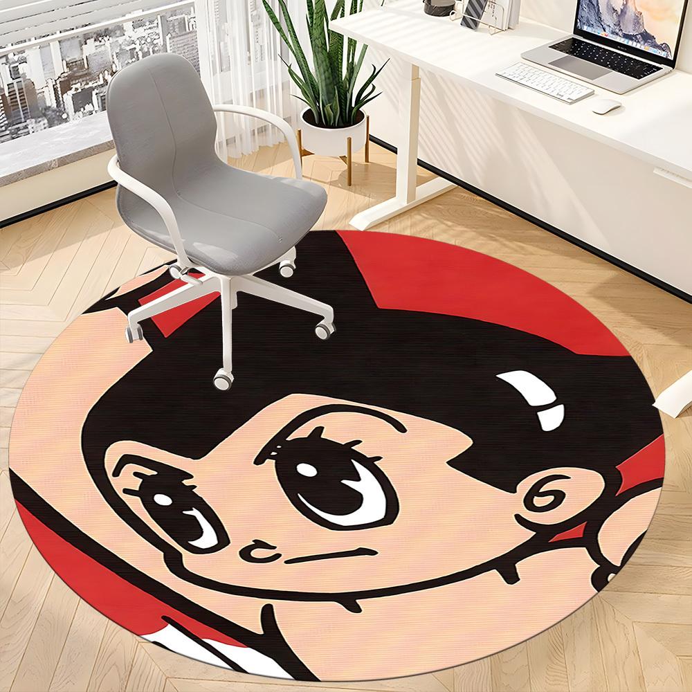 Astro Boy Office Round Area Rug, Under Office Chairs Bedroom Living Room Home Decor, A1022390