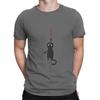 Falling Cat With Scratches O Neck TShirt Black Cat Fabric Classic T Shirt Men Clothes New Design Hot Sale